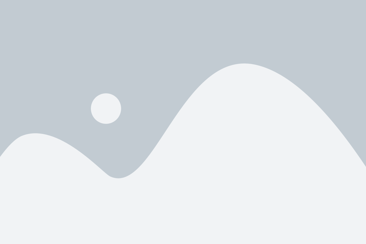 Minimalist landscape: pale blue sky, a round sun, and white snow-covered hills/mountains silhouette